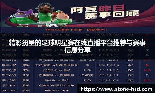 精彩纷呈的足球明星赛在线直播平台推荐与赛事信息分享
